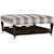 Bassett Kara Customizable Ottoman with Tray Top and Casters